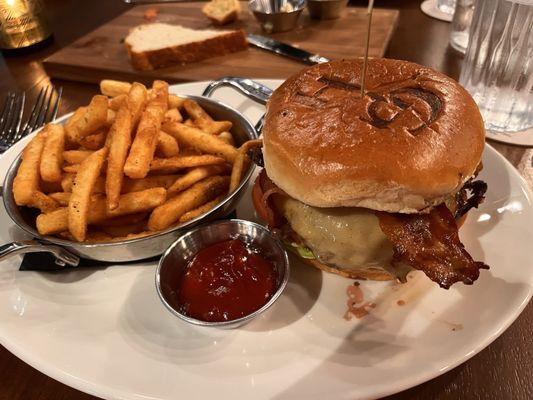 Texas Burger with the Gunter Hotel brand