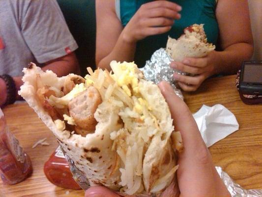 Best breakfast burrito in the west, with hashbrowns and gravy