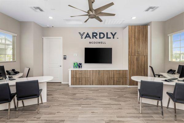 Yardly McDowell interior leasing office