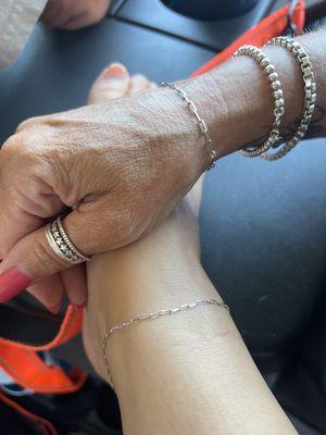 14K White Gold Small Paperclip Permanent Jewelry