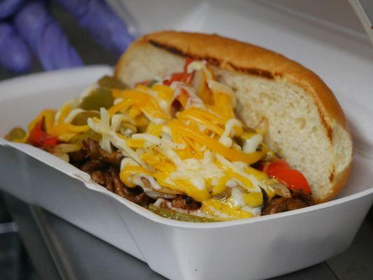 OTG Philly Cheesteak Sandwich. A Taste Of Philly Here In The Valley.