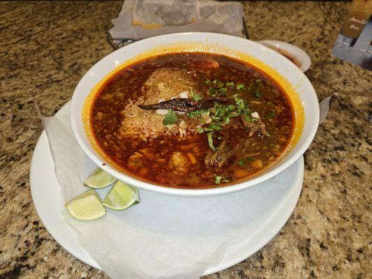 Birria ramen soup