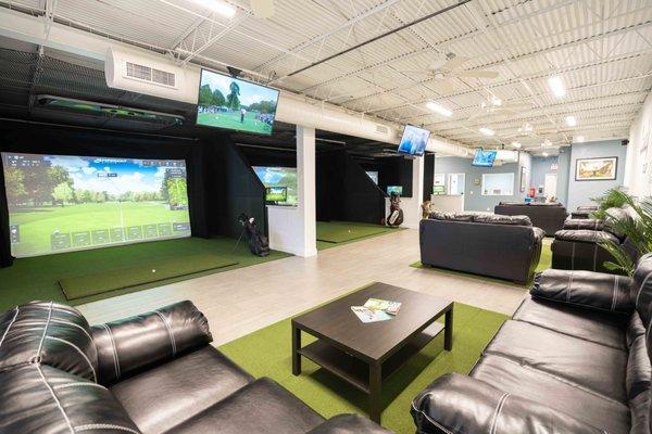 Golf simulator and social club