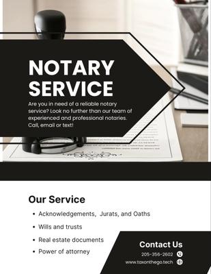 Tax on the Go & Mobile Notary Services