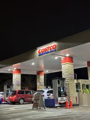 Gas station needs a remodel. They don't have those green lights and red lights to let you know which one is open