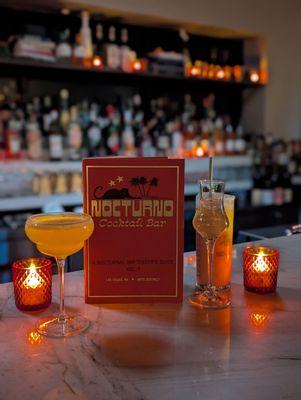Cocktails and natural wine