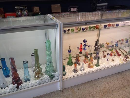 Huge selection of pipes.