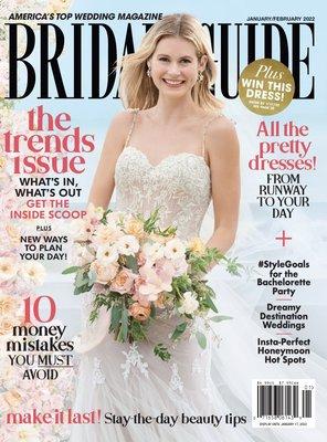 Élan Flowers on the cover of Bridal Guide Magazine