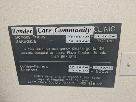 Tender Care Community Clinic