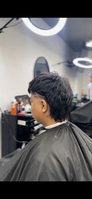 Taper mullet/ texture