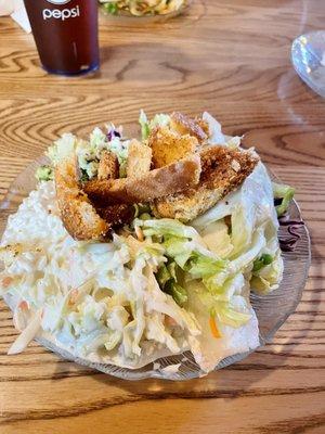 Salad bar. Lots of good salad options.