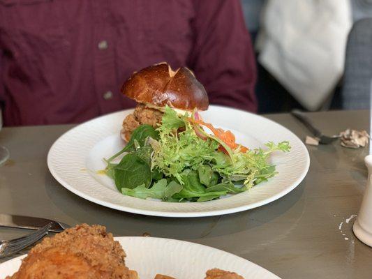 Fried Chicken Sandwich ($14) haaaaard pass~