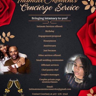 Intimate Moments Concierge Service