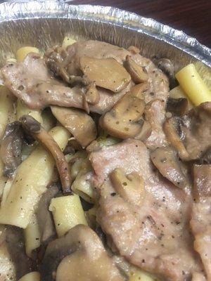 Veal Marsala, not good.
