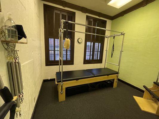 Private cadillac room with chair.