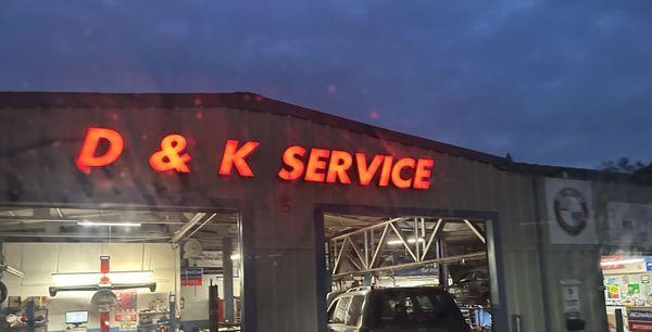 Area where the cars are worked on