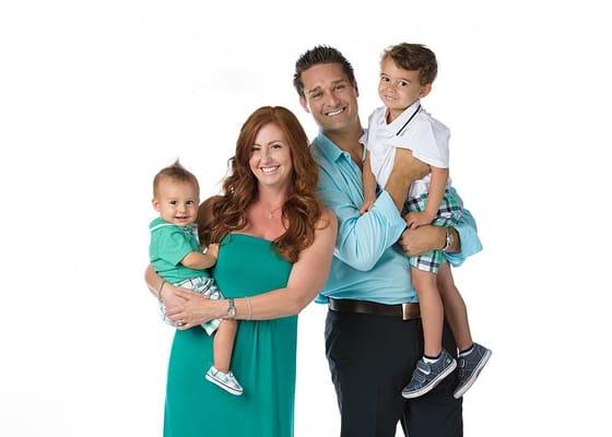Dr. Danielle Hood, Dr. Christopher Hood and their two son's Christian and Connor