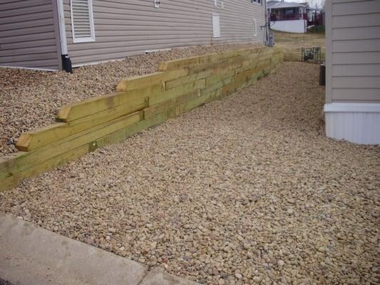 Timber Retaining Wall