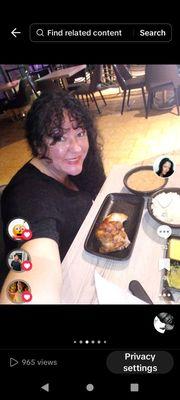 Delicious food here! Enjoyed with my cat!