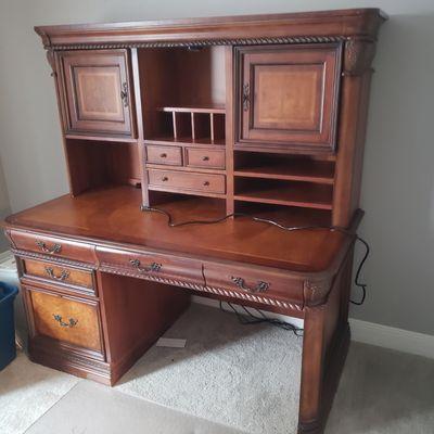 Heavy wood desk