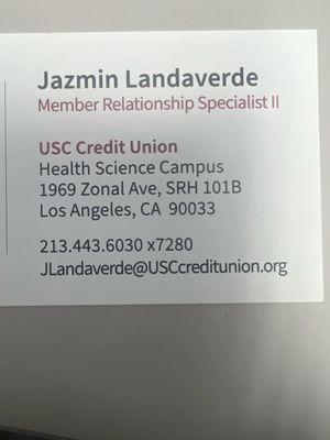Jazmin contact info