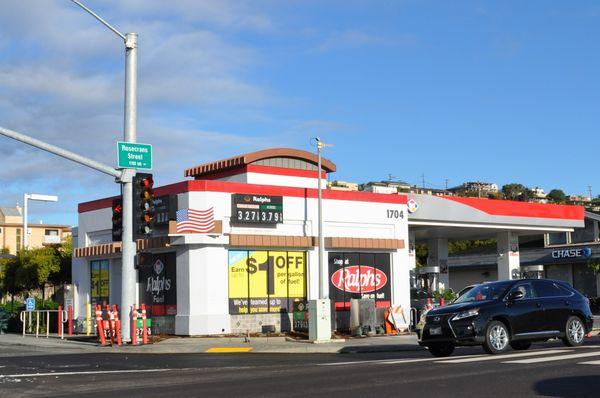 This location is Ralph's gas station