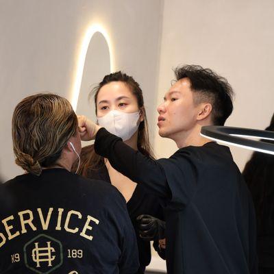 Team ensuring every detail is done with precision.