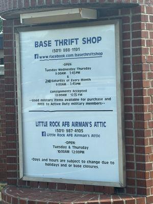 Base Thrift Shop Little Rock AFB