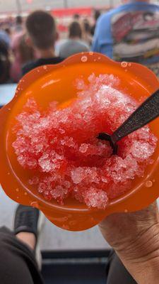 $8.00 shaved ice ( Pina, colada and strawberry) VERY LITTLE FLAVOR.