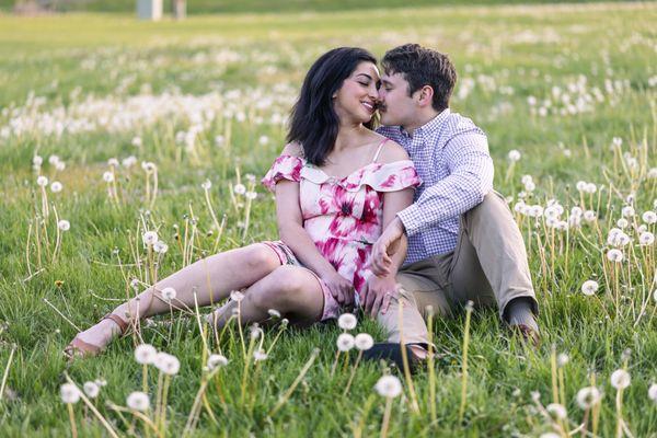 Spring engagement photo session