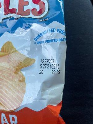 Expired ass chips the place is dirty don't go here nasty as place