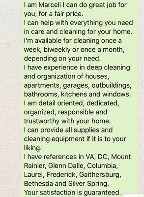 Marceli Cleaning Services