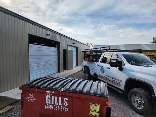 New pair of commercial doors