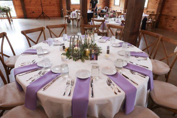 Budget-friendly centerpiece design that was a huge hit!