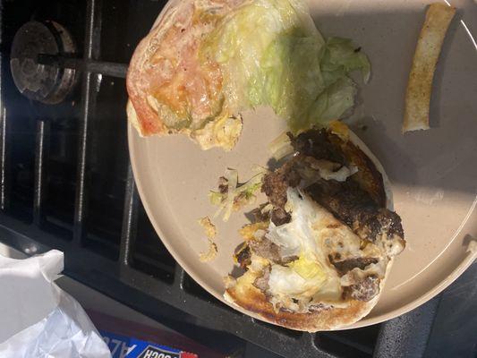 I usually enjoy their burgers and the fries are delicious. Today there was a napkin in my burger. I'm disgusted.