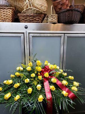 Casket arrangement "Love of my life"