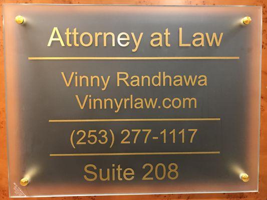 Attorney at Law - Vinny Randhawa