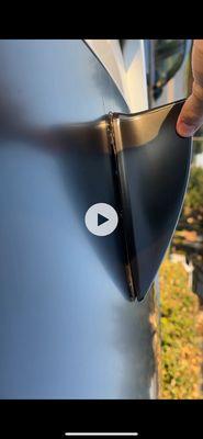 couldn't flush my antenna after taking it off now water is getting trapped underneath it