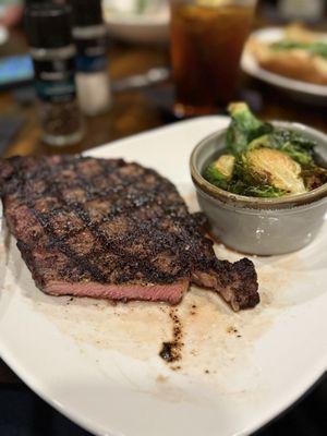 Cattleman's Ribeye with Brussel Sprouts