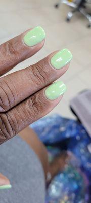 Today's nail color for St. Patrick's day!