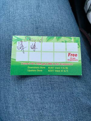 Loyalty Card - 10th 10 mins are free!
