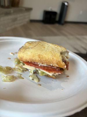 Italian sandwich with minimal meat