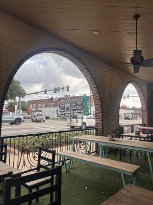 Outdoor sitting area