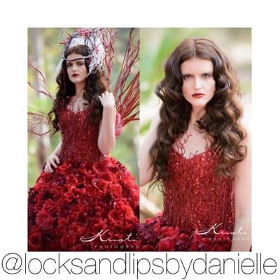 Hair done by me for my clients Photoshoot.