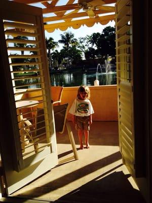 Lookin out doors to balcony from room #4 :)