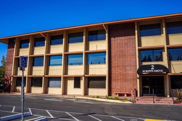 We are located on the 2nd floor, suite 208, at 2 Scripps Dr., Sacramento CA 95825