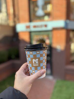 Matcha chocolate latte