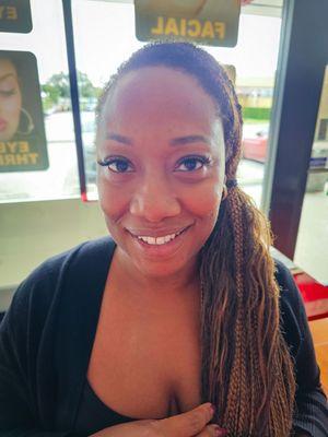 Eyebrow threading and Eyelash extensions by Hafsa