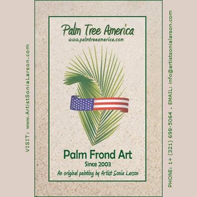 Palm Frond Art Tag
