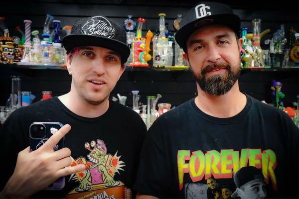 Tattoos and smoke we take pride in our customer service. Owner sheldon cooper and mark og . We have glass starting off at $10